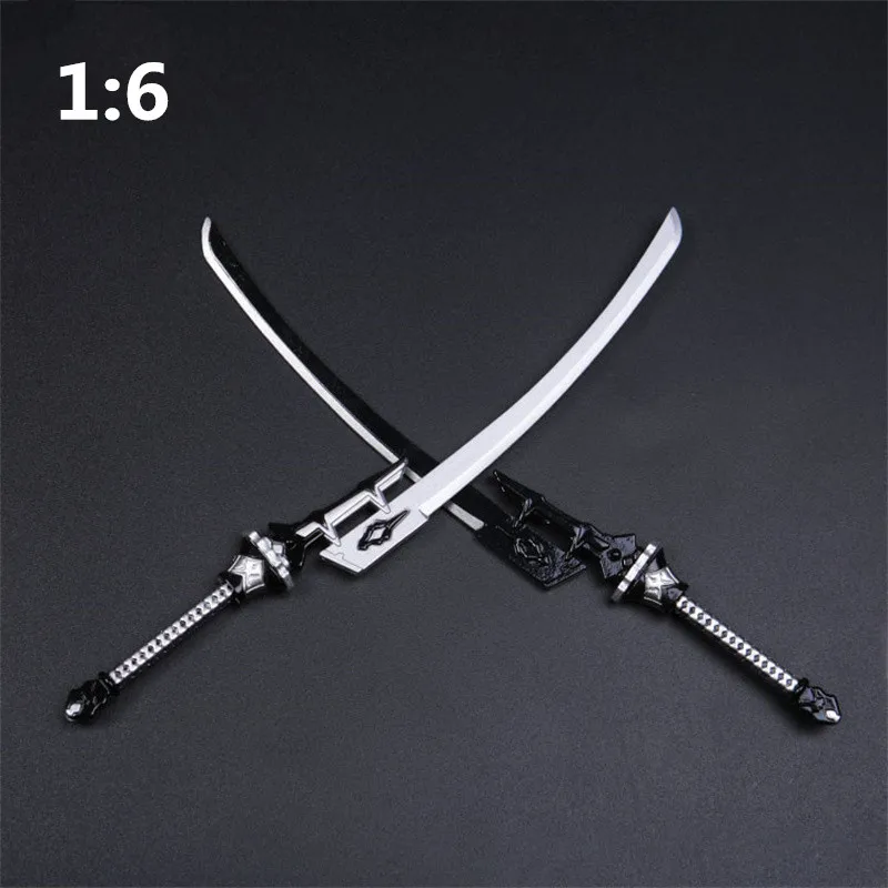 1/6 הדגם 2B אחות לוחם חרב Nier ילדה הנשק לבן זוגי להב הסכין חתוך מתכת 12 אינץ ' דמות הגוף צעצוע - 1