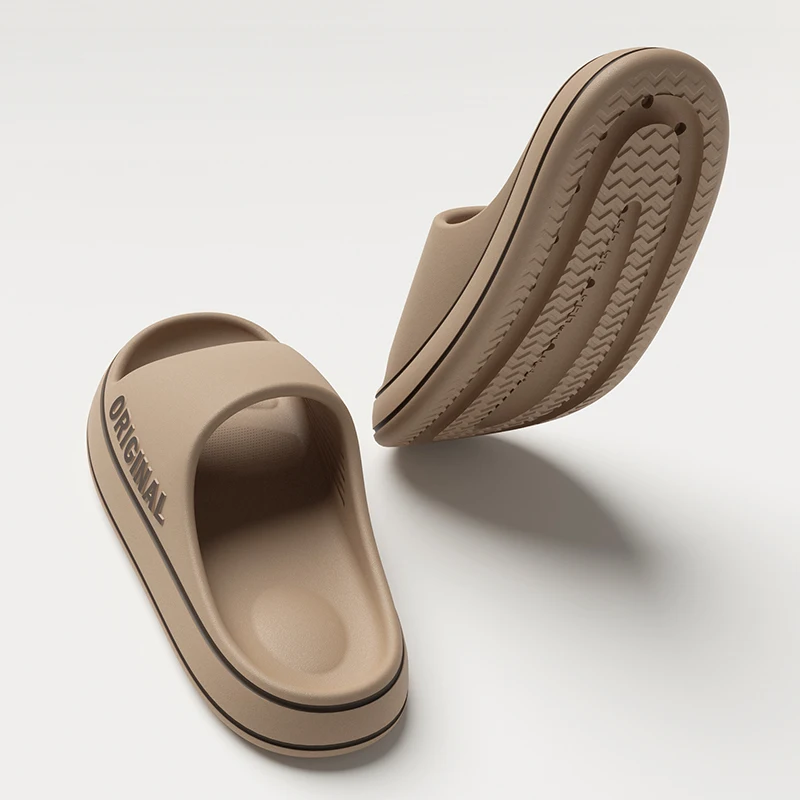 2023 טרנד חדש קיץ נעלי EVA רך התחתונה ענן שקופיות גברים אור חוף נעליים זכר מתאים וחיצוניות. - 1