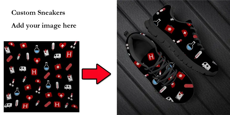 HYCOOL Harajuku פלטפורמת ספורט נעלי ספורט ג ' מייקני דגל מודפס לשני המינים חיצוני פועל כושר תחרה נשים גברים Zapatos Hombre - 1