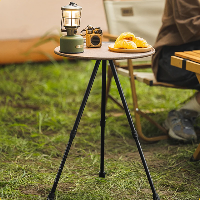 קמפינג שולחנות קפה קיפול קטן נייד Glamping שולחן המטבח דיג מסה Dobravel מחנאות ריהוט גן MZY35XP - 1