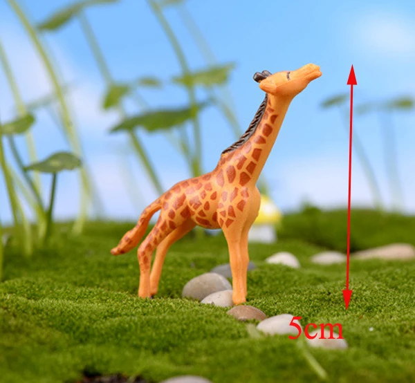 2pcs חיה ' ירפה גידול פסלוני פיות של בעלי חיים גן Miniatura קישוטים שרף מלאכת עיצוב הבית Mini Jardim Gnome - 1
