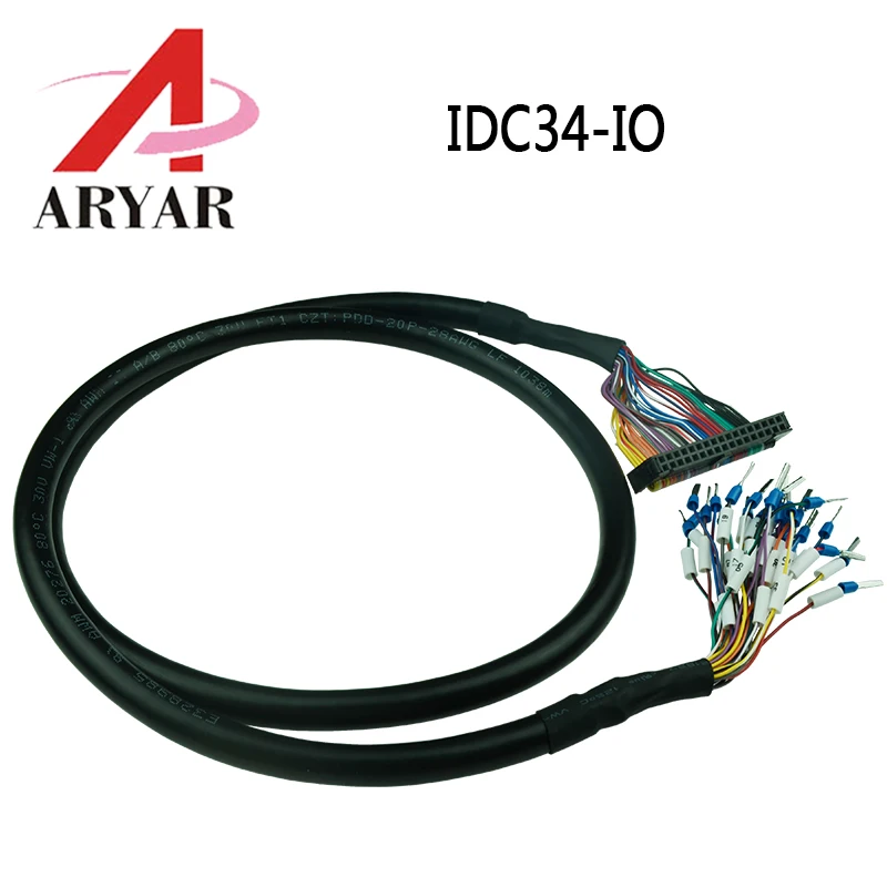 Serv IDC34 IO כבל מאריך כבל 34Pin כבל מתאם IDC34 ממיר מסוף עם ממוספרים כבל תקשורת כבל האותות 34P 2.54 מ 
