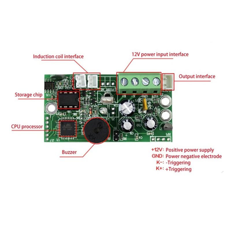 RFID מוטבע לוח בקרה EMID 125Khz פתוח בדרך כלל מודול בקרת אינדוקציה תג כרטיס בקר - 1