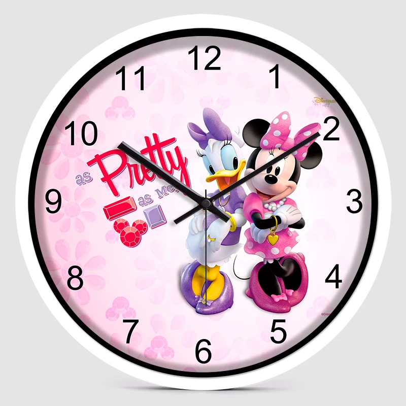 מיקי מאוס, מיקי מאוס, דונלד דאק קריקטורה חמודה בקיר-תליית שעון הילד החדר של הילדה שעון ושעון שעוני קיר - 1