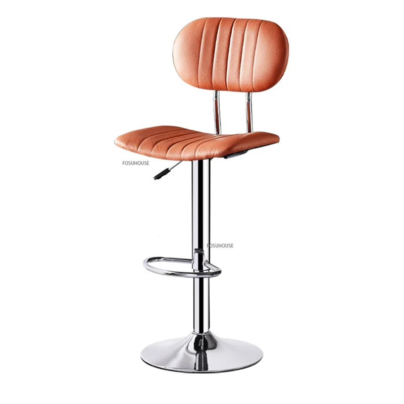 סגנון אירופאי קרח משי כסאות בר כסאות בר במטבח ריהוט יוקרה להרים מסתובב נגד צואה מודרני יצירתי כיסא גבוה - 1