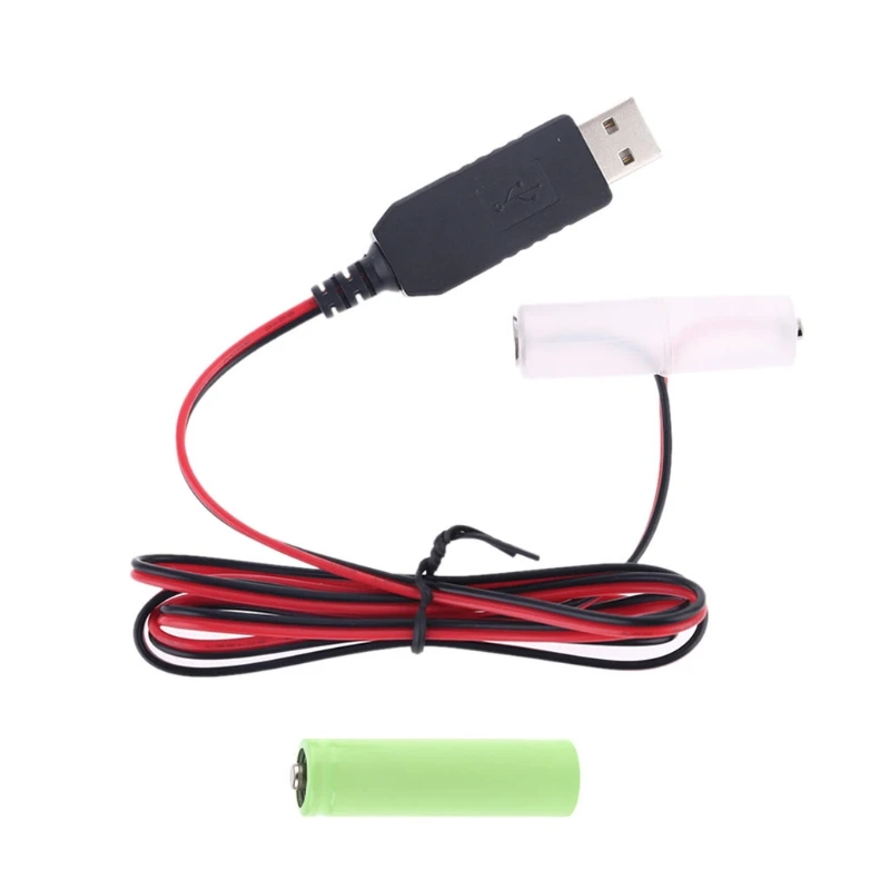 1.5/3/4.5/6V LR6 AA אלימינייטור כבל USB עבור צעצועים LED פנס - 1