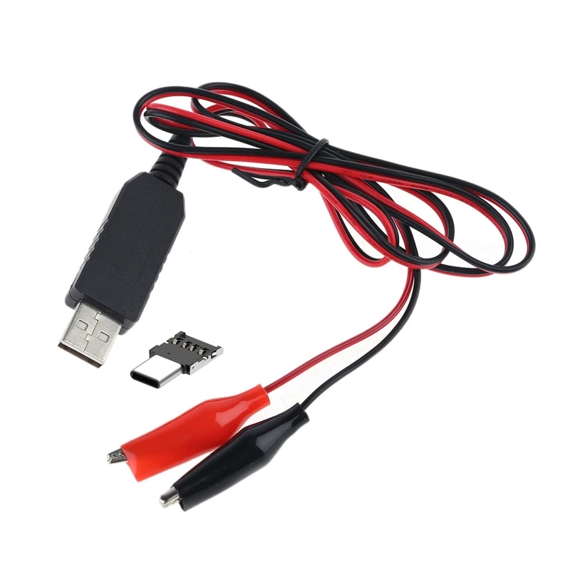 573A DIY מסוג C USB ל 1.5 V, 3V 4.5 V, 6V כבל החשמל AA, AAA, C, D גודל אלימינייטור - 1
