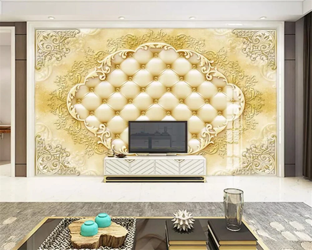 beibehang מותאם אישית המסמכים דה parede papier peint בסגנון אירופאי חדש דפוס חיקוי רך השיש בסלון חדר שינה טפט - 2