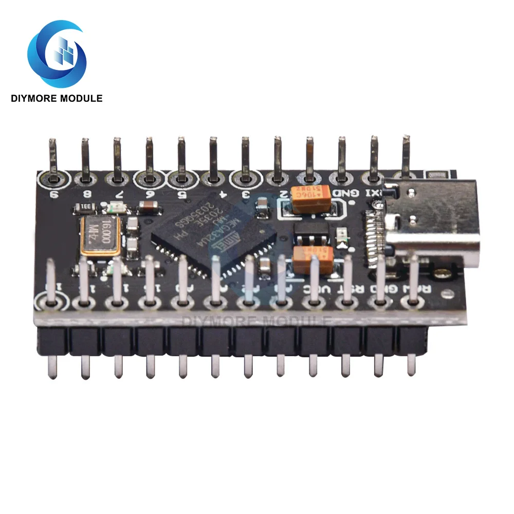 10Pcs סוג C-USB MINI Pro מיקרו ATmega32U4 5V/16MHz מודול עם 2 שורה להצמיד לכותרת לאונרדו ממשק Usb לוח Arduino - 2