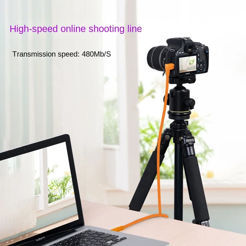 MicroUSB נתונים כבל חיבור מתאים Canon 90D/850D יריות באינטרנט כבל ניקון Nikon D7500/D3400/D5600 - 2