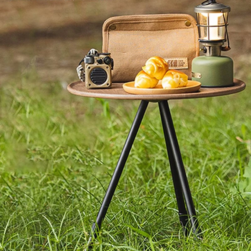 קמפינג שולחנות קפה קיפול קטן נייד Glamping שולחן המטבח דיג מסה Dobravel מחנאות ריהוט גן MZY35XP - 3