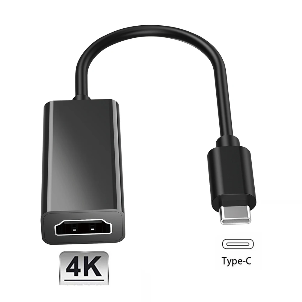 USB Type C DP ל-HDMI תואם-כבל הממיר 4K USB3.1 10Gbps HDTV מתאם כבל עבור Samsung Galaxy S10/Microsoft ASUS Tablet - 3