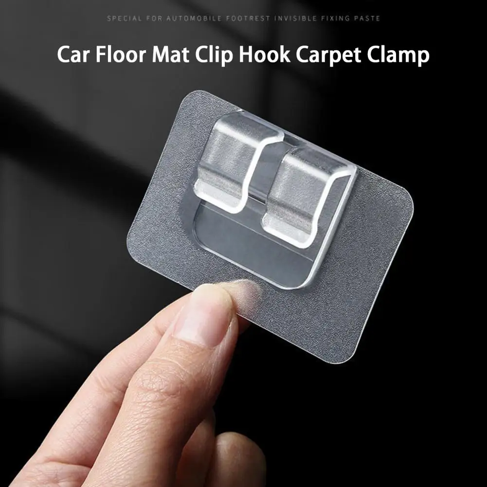 10Pcs המכונית שטיח הרצפה קליפ אנטי להחליק דביק מתקן פלסטיק המכונית שטיח הרצפה קליפ הוק שטיח מלחציים הפנים אביזרים - 3