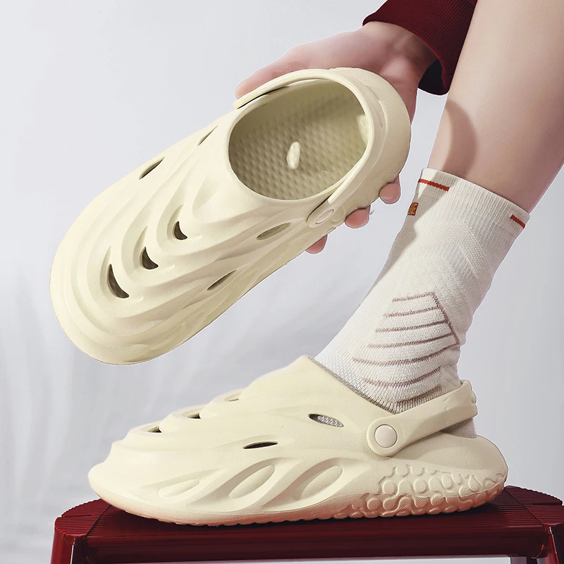 חוף קיץ סנדלים חדשים מחוץ 2023Wear אנטי להחליק ללבוש עמיד לנשימה מגניב לגרור אחד רך הבלעדי Baotou זוג נעליים - 3