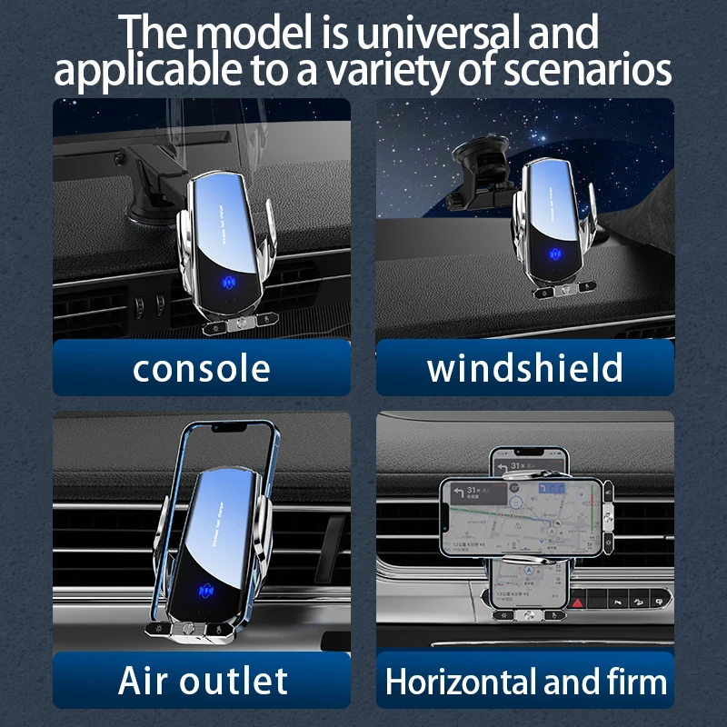 15W המכונית מטען אלחוטי מגנטי אוטומטי מכונית הר מחזיק טלפון אינדוקציה עבור iPhone 14 13 11 Samsung Xiaomi טעינה מהירה - 3