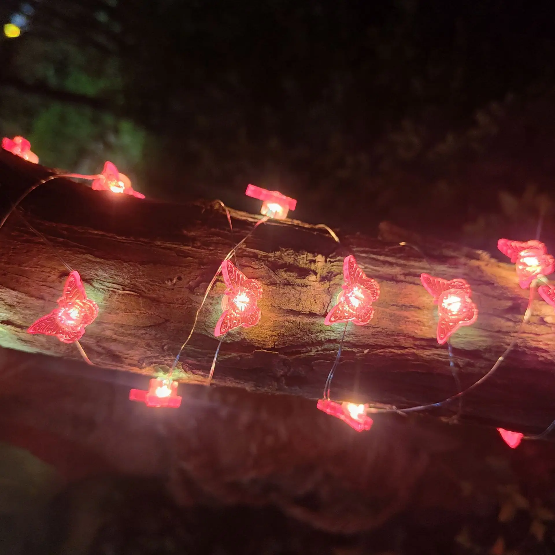 USB/סוללות פרפר LED מחרוזת Lightjs לויה פיות גרלנד מנורות גינה חיצונית חתונת מסיבת חג מולד קישוט מקורה - 4