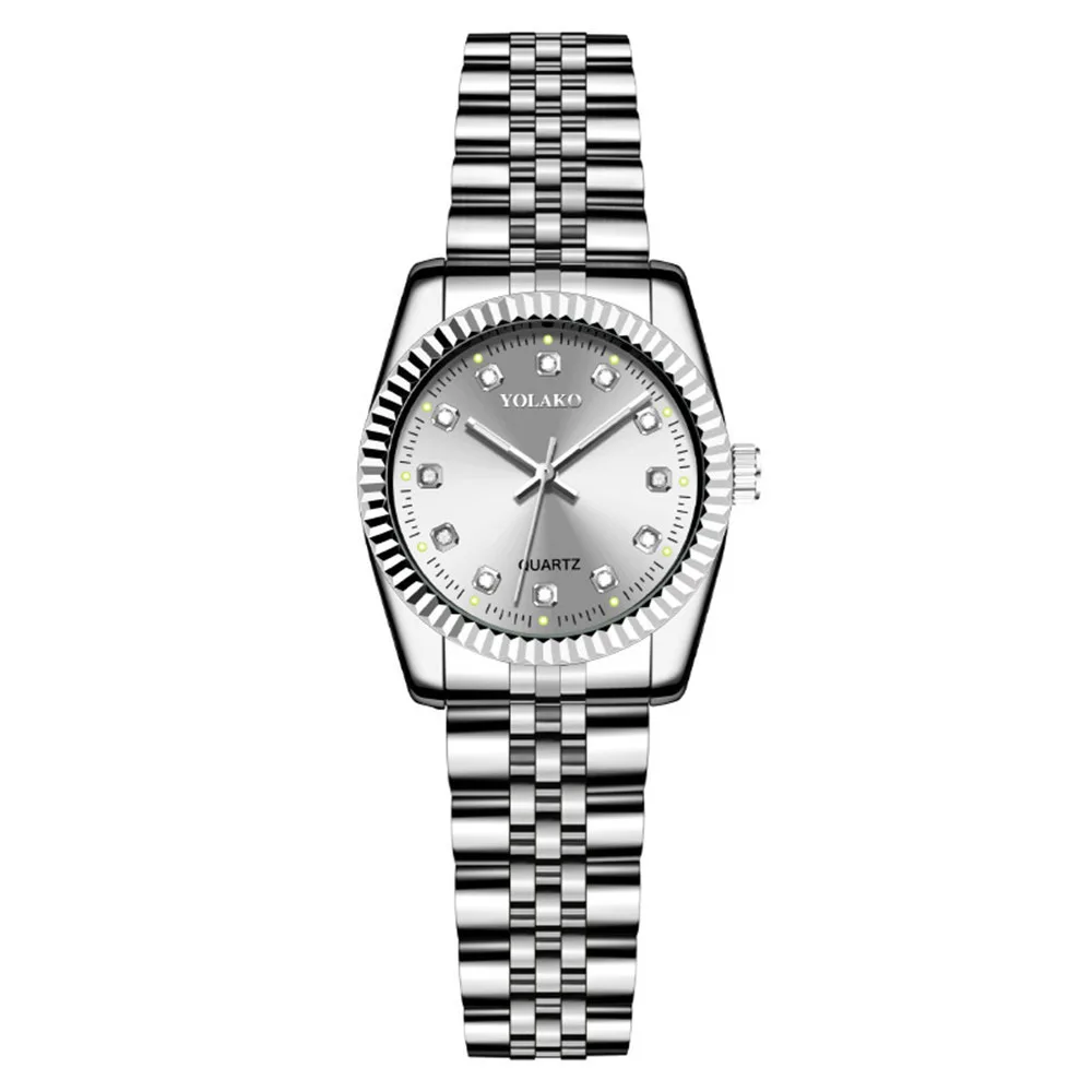 חדש לנשים של פרק כף היד שעונים יוקרה מותג נשים קוורץ שעונים שעון פלדה אל חלד מזדמן אופנה שעון יד Relogio Feminino חם - 4
