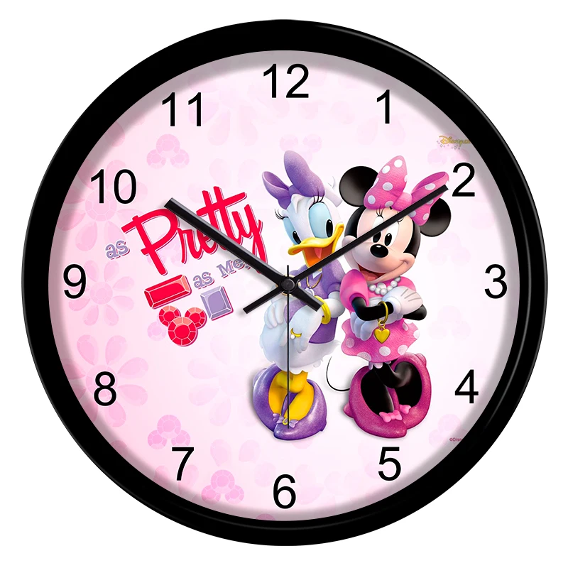 מיקי מאוס, מיקי מאוס, דונלד דאק קריקטורה חמודה בקיר-תליית שעון הילד החדר של הילדה שעון ושעון שעוני קיר - 4