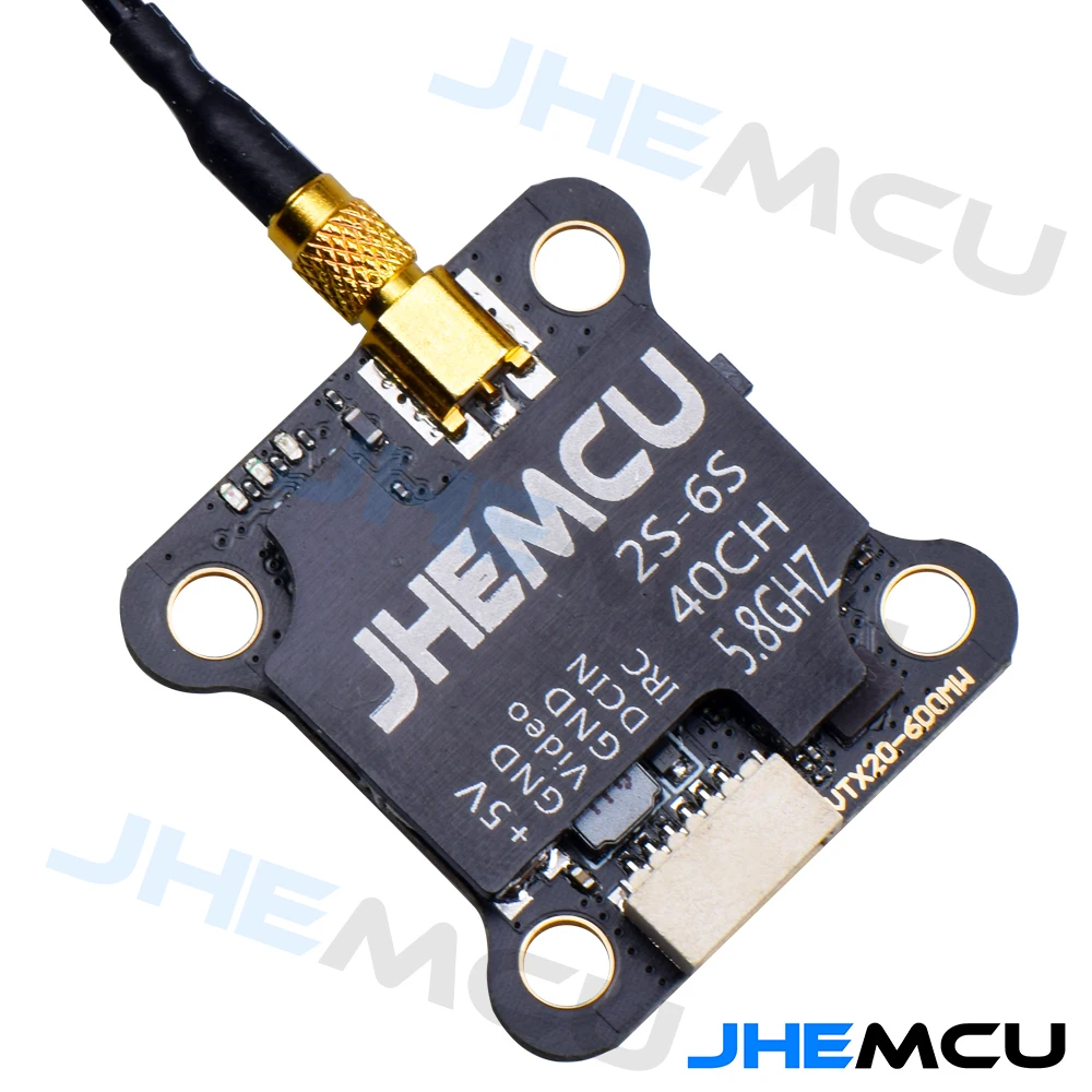 20X20mm JHEMCU VTX20-600 5.8 G 40CH PitMode 25mW 100mW 200mW 400mW 600mW מתכוונן וי 7-26V עבור RC FPV מירוץ בסגנון חופשי 