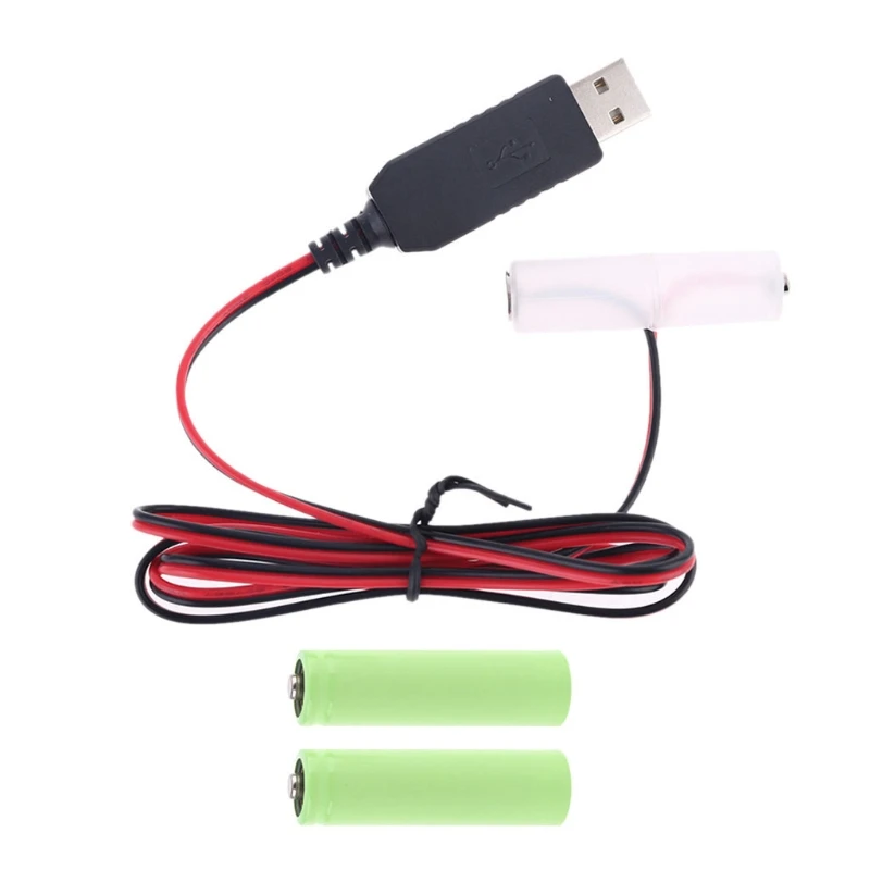 1.5/3/4.5/6V LR6 AA אלימינייטור כבל USB עבור צעצועים LED פנס - 4