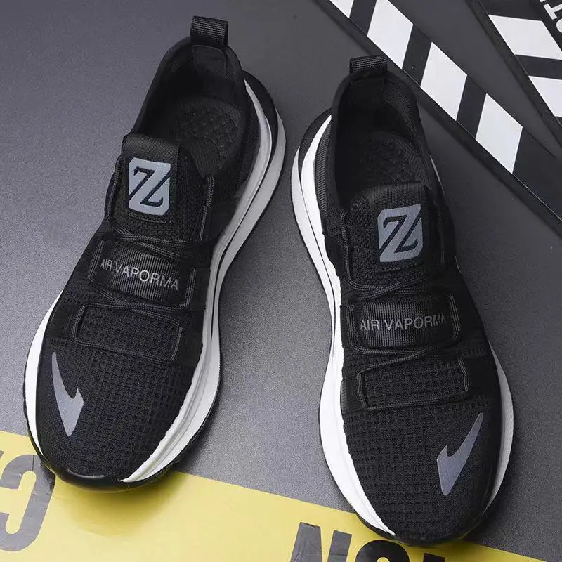 נעלי גברים 2021 האביב החדש מזדמנים נעלי ספורט בד רשת נעלי ריצת נעלי אופנה נעלי ספורט נוחות - 4