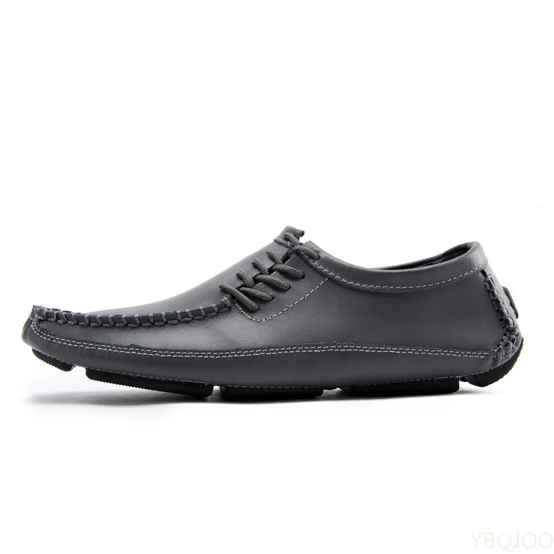 אמיתי עור לגברים נעליים מזדמנים אופנה נעלי 2022 החדש באיכות גבוהה בעבודת יד הסירה צורת נהיגה נעלי גבר פאטוס דה גבר - 4