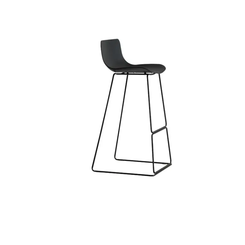 לבן סקנדינבי מינימליסטי הסלון גבוה במשרד בר כיסא האוכל מתכת המחשב כיסא פלסטיק Sillas בר ריהוט הבית XY50BC - 5