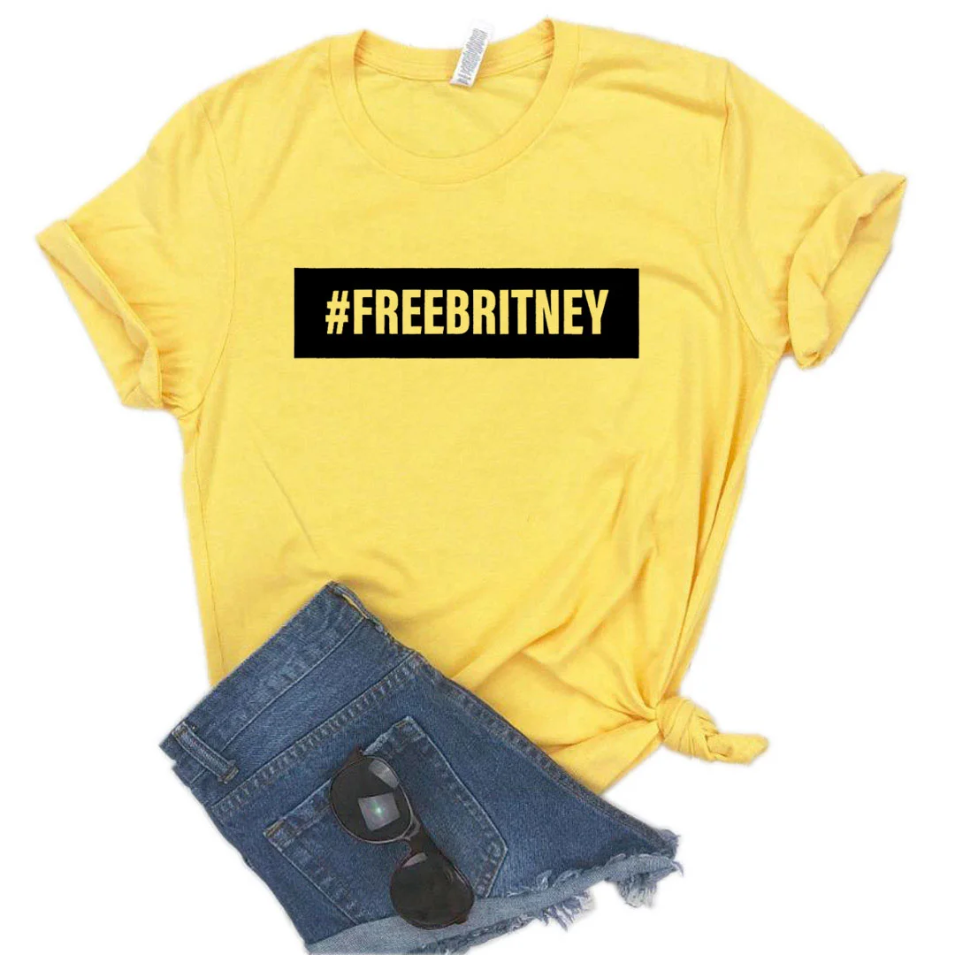 חינם בריטני הדפסה נשים Tshirts כותנה קליל מצחיק חולצה על הגברת יונג ילדה טופ טי עדכני T667 - 5
