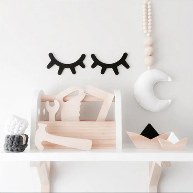 2m תוספות בסגנון נורדי כותנה כוכב תלוי מחרוזת DIY עיצוב ילדים ילדים חדר השינה של תינוק רקע קיר מדבקה לקישוט הבית - 5