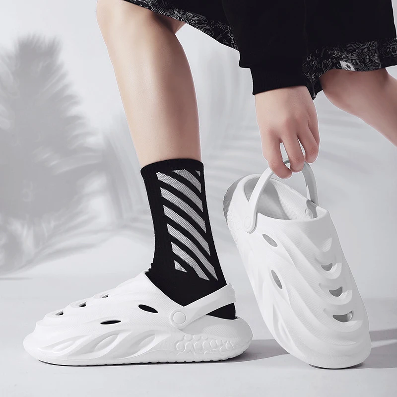 חוף קיץ סנדלים חדשים מחוץ 2023Wear אנטי להחליק ללבוש עמיד לנשימה מגניב לגרור אחד רך הבלעדי Baotou זוג נעליים - 5