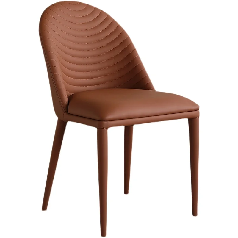 יוקרה נורדי כסאות אוכל מודרניים המשרד השינה איפור ארגונומי ציפורניים, כיסאות טרקלין מכון זהב רגלי הכיסא ריהוט הבית - 5